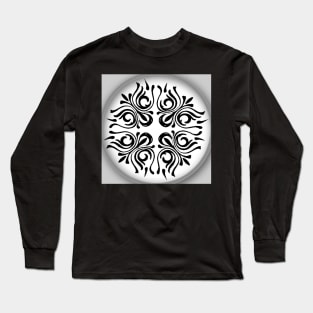 Black and white ornament Long Sleeve T-Shirt